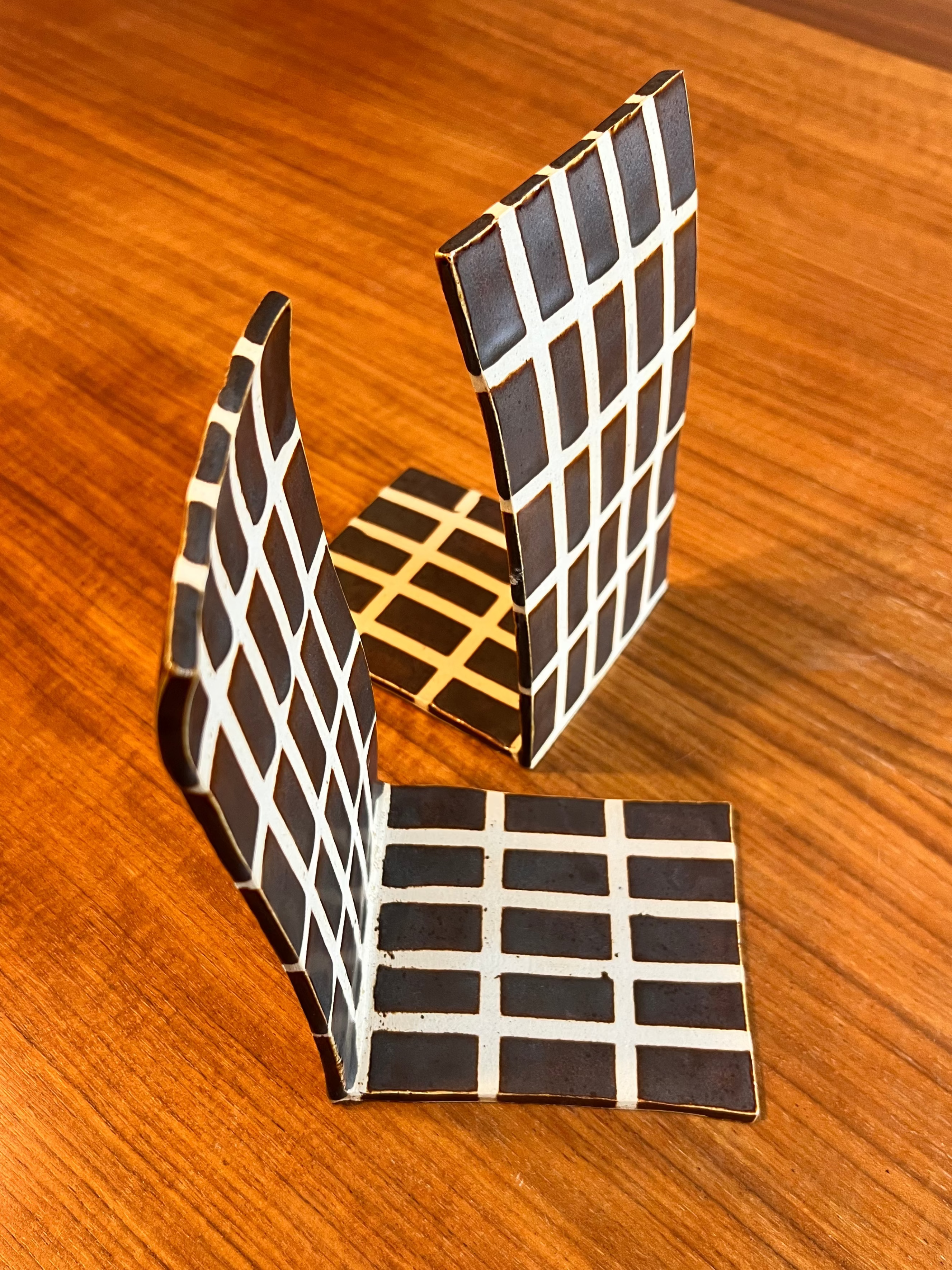 Checkered Bookends